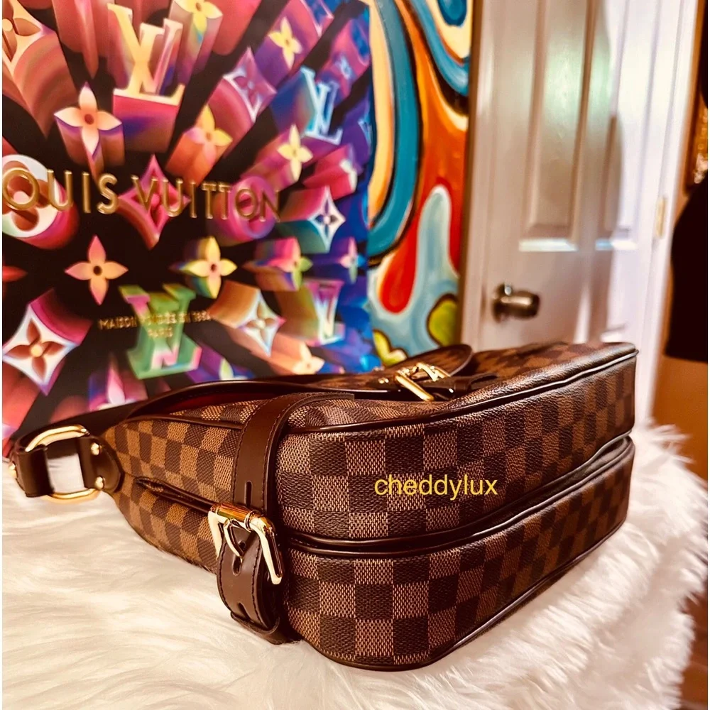 ❤️‍🔥❤️‍🔥❤️‍🔥Authentic Louis Vuitton Highbury Shoulder Bag Damier Ebene